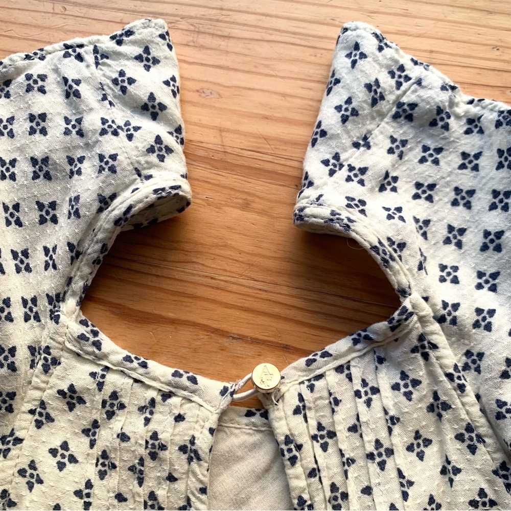 Abercrombie & Fitch ~ NWOT Pattern Ruffle Pleated Tank Top! - Picture 6 of 7